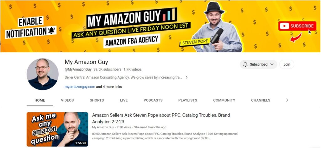 History of My Amazon Guy YouTube Channel